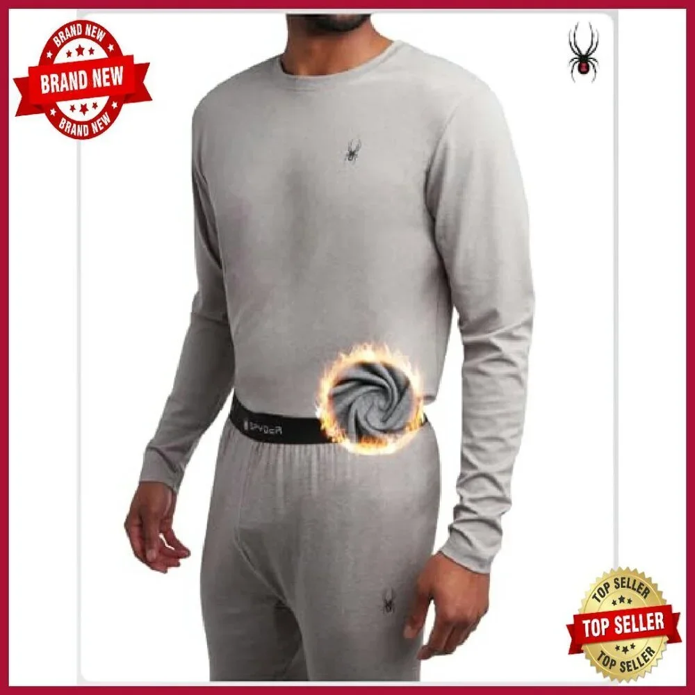 Men's Fleece Lined Thermal Base Layer Set Top & Bottom